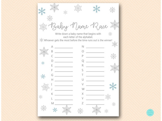 tlc491-baby-name-race-glitter-snowflake-winter-baby-shower-game