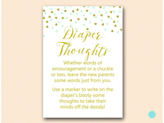 tlc488m-diaper-thoughts-mint-gold-baby-shower-game