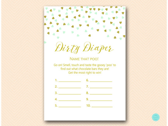 tlc488m-dirty-diaper-mint-gold-baby-shower-game