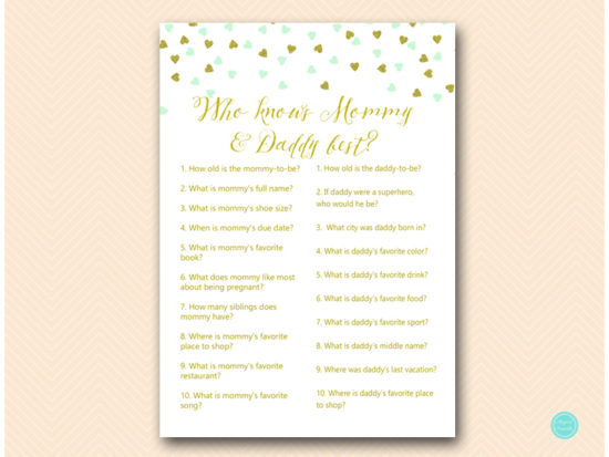 tlc488m-who-knows-daddy-mommy-best-mint-gold-baby-shower-game