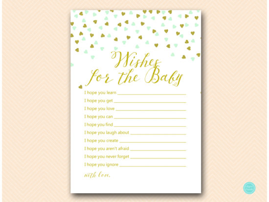 tlc488m-wishes-for-baby-sign-mint-gold-baby-shower-game