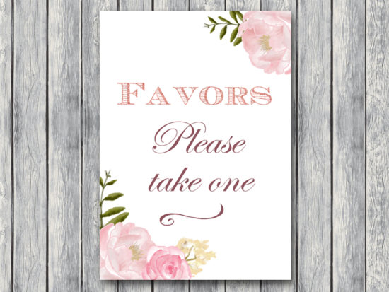 tg09r-5x7-sign-favors-please-take-one-pink-rose-gold-couples-shower-game