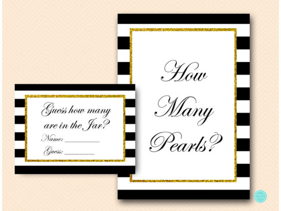 bs61-how-many-pearls-in-jar-gold-black-stripes-bridal-shower