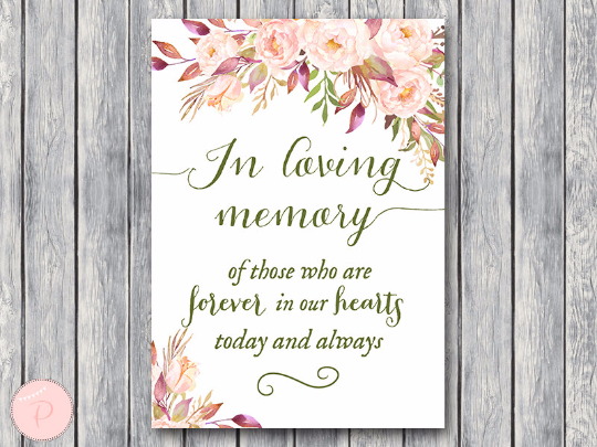 boho-floral-in-loving-memory-wedding-sign