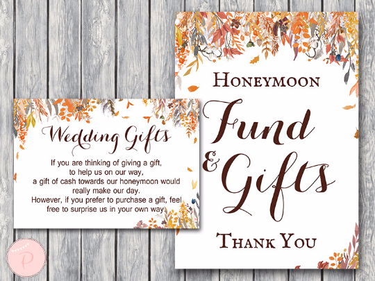 autumn-fall-honeymoon-fund-card-and-sign-wedding-gift-card