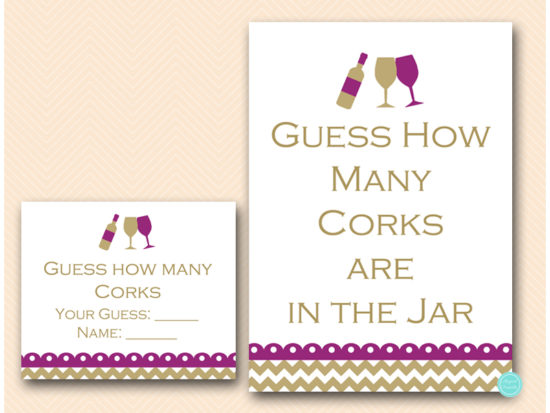 bs146g-how-many-corks-in-jar-sign-gold-burgundy-wine-themed-bridal-shower-games