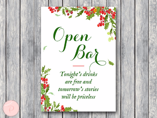 christmas-open-bar-sign-instant-download