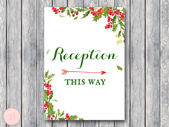 christmas-reception-sign-instant-download