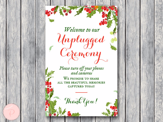 christmas-unplugged-ceremony-sign