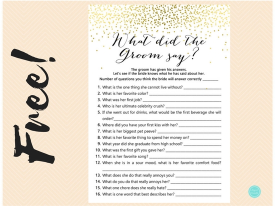 Free Gold Confetti What Did The Groom Say Printabell Express Free Gold Confetti What Did The Groom Say1