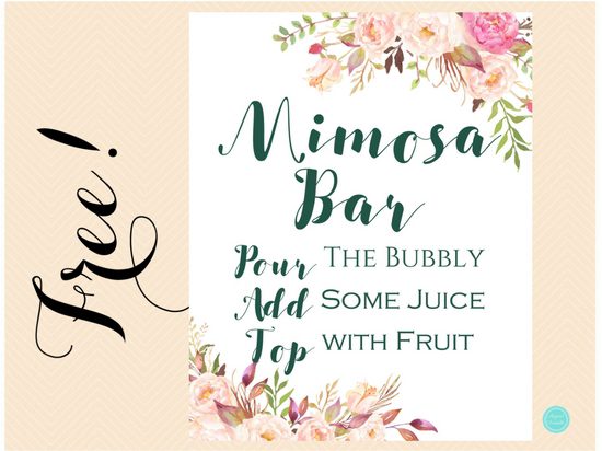 free-boho-mimosa-bar-and-spread-love-sign
