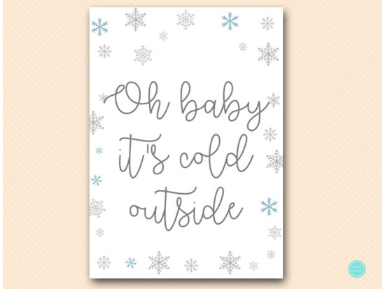 tlc491-sign-baby-its-cold-outside-silver-snowflakes-baby-shower-winter