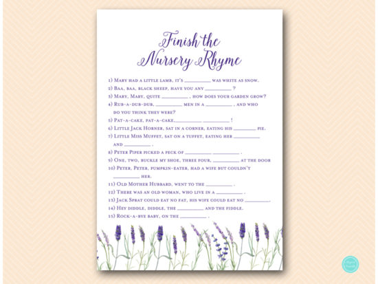 tlc545-nursery-rhyme-quiz-lavender-flower-baby-shower-game