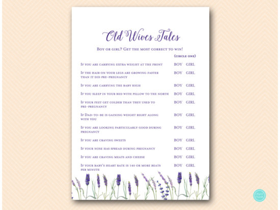 tlc545-old-wives-tales-trivia-lavender-flower-baby-shower-game