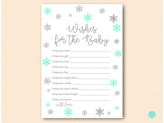 mint-silver-snowflakes-baby-shower-wishes-for-baby