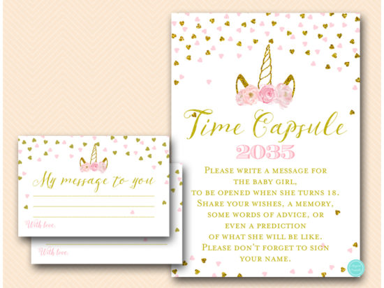 tlc556-time-capsule-baby-girl-5x7-pink-gold-unicorn-baby-shower