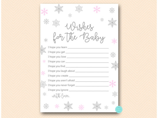 tlc491p-wishes-for-baby-card-pink-snowflake-baby-shower-game