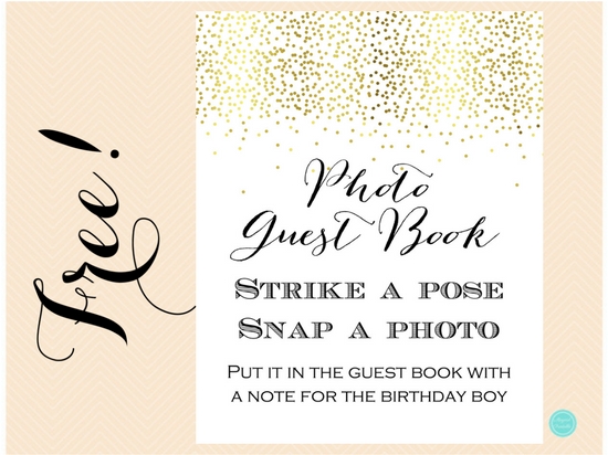 FREE Photo Guest Book for Birthday Boy – Printabell • Express