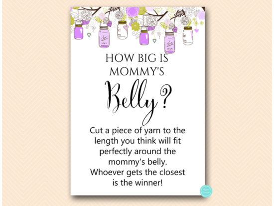 tlc475-how-big-is-mommys-belly-purple-mason-jar-baby-shower-game