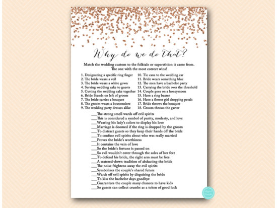 why-do-we-do-that-rose-gold-bridal-shower-game
