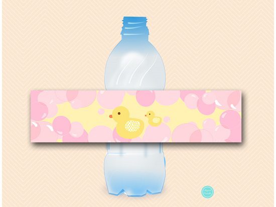 Pink Rubber Duck Mini Chip Bag &amp; Water Bottle Printable – Printabell ...