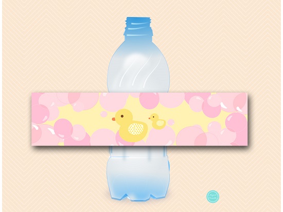 Pink Rubber Duck Mini Chip Bag &amp; Water Bottle Printable – Printabell ...