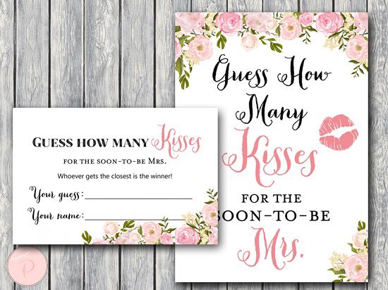 Crimson Peonies How A great number of Kisses for Shortly in the direction of be Mrs picture relating to How Many Kisses for the Soon to Be Mrs Free Printable named Crimson Peonies How Quite a few Kisses for Shortly toward be Mrs