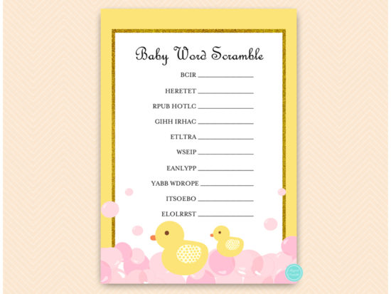 tlc574-scramble-baby-words-pink-girl-rubber-duck-baby-shower-game