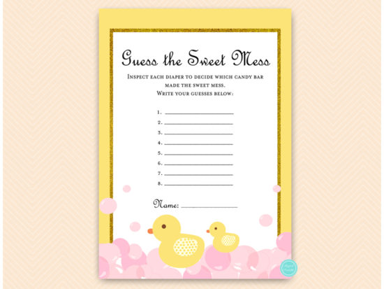 tlc574-sweet-mess-pink-girl-rubber-duck-baby-shower-game