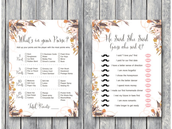 autumn-floral-wedding-shower-games-package-bridal-shower-purse-he-said-she-said