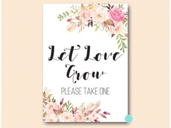 Boho Let Love Grow Sign – Printabell • Express