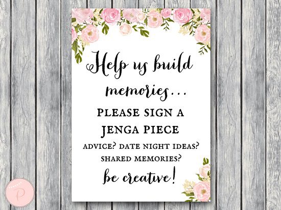 th13-build-memories-sign-jenga-piece-pink-peonies-bridal-shower-wedding