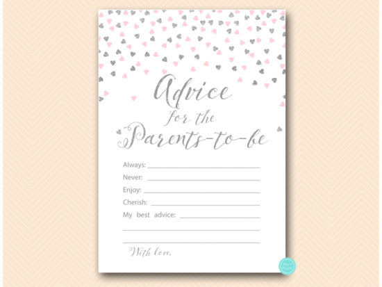tlc488ps-advice-parents-to-be-card-pink-and-silver-hearts-confetti-baby-shower-game