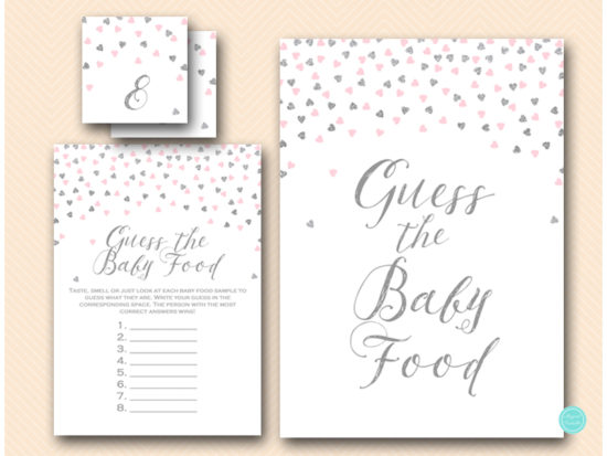 tlc488ps-guess-baby-food-sign-pink-and-silver-hearts-confetti-baby-shower-game