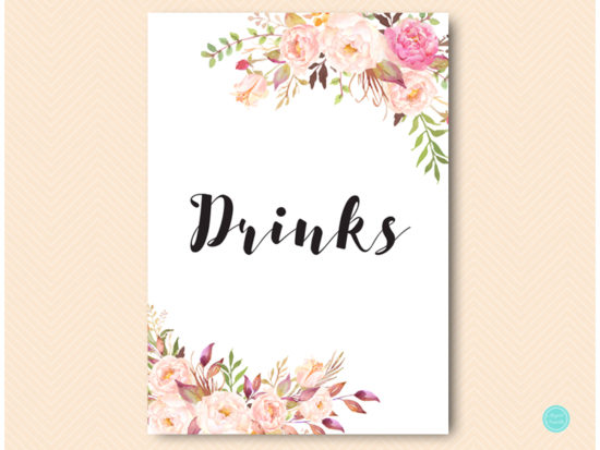 bs546-sign-drinks-bohemian-floral-table-sign
