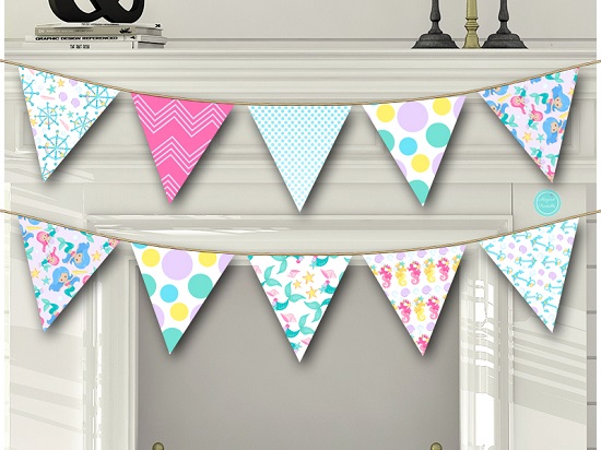 Mermaid Party Banner – Printabell • Express
