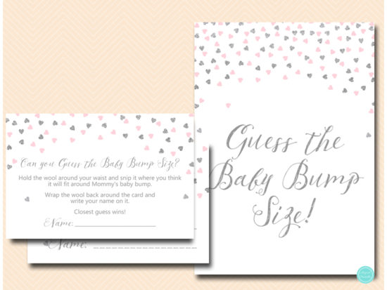 tlc488ps-guess-baby-bump-size-sign-pink-silver-baby-shower