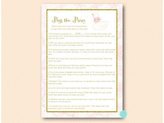 tlc627-pass-the-prize-pink-gold-swan-baby-shower-game