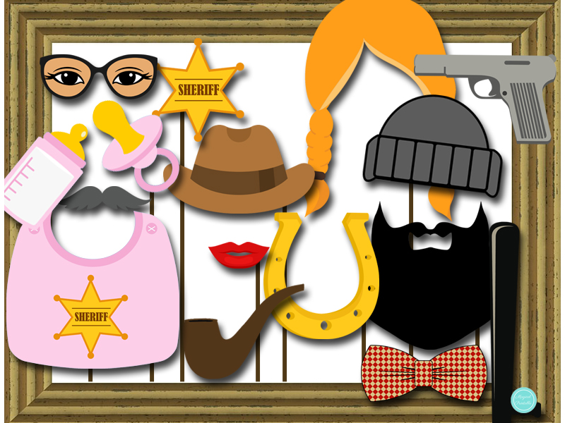 Cowboy or Cowgirl Photobooth Props Printable – Printabell • Express
