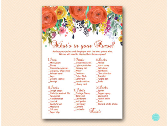 bs451-whats-in-your-purse-autumn-fall-in-love-bridal-shower-game