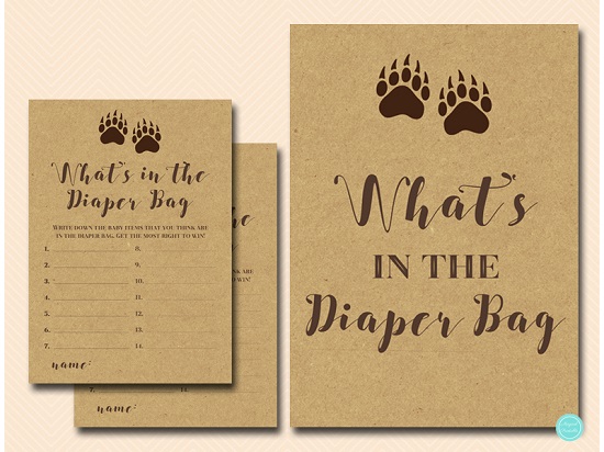 whats-in-diaper-bag-sign-mama-bear-baby-shower-games