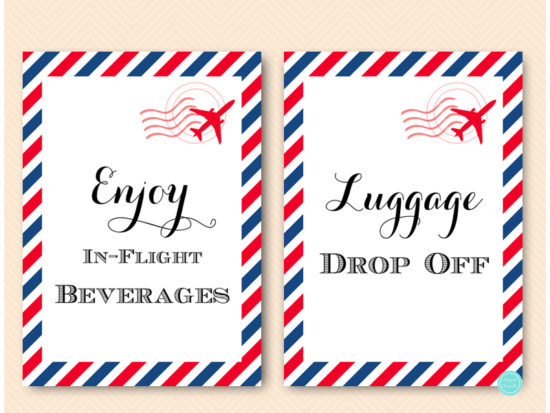 bs484r-red-and-navy-travel-themed-party-table-signs-enjoy-inflight-beverages