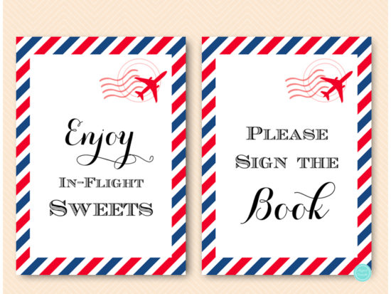 bs484r-red-and-navy-travel-themed-party-table-signs-enjoy-inflight-sweets-sign-book