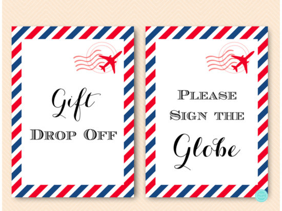 bs484r-red-and-navy-travel-themed-party-table-signs-gift-drop-off-sign-the-globe