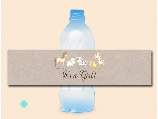 sn644-water-bottle-label-girl-farm-animals-baby-shower