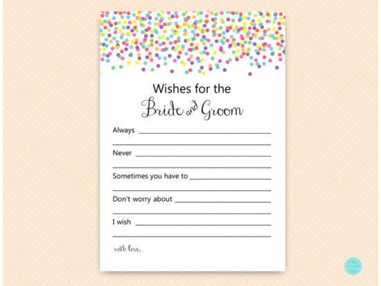 bs447-wishes-for-bride-groom-card-rainbow-confetti-bridal-shower