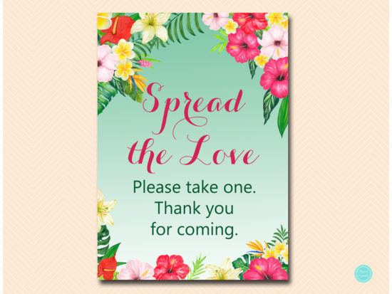 sn650-sign-spread-the-love-tropical-luau-bridal-wedding-table-signs