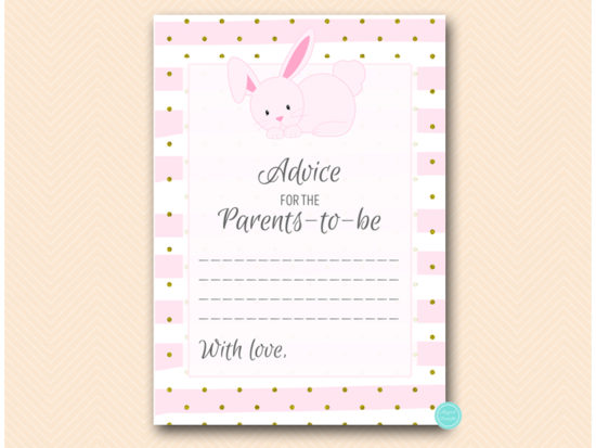 tlc654-advice-for-parents-card-bunny-baby-shower-game