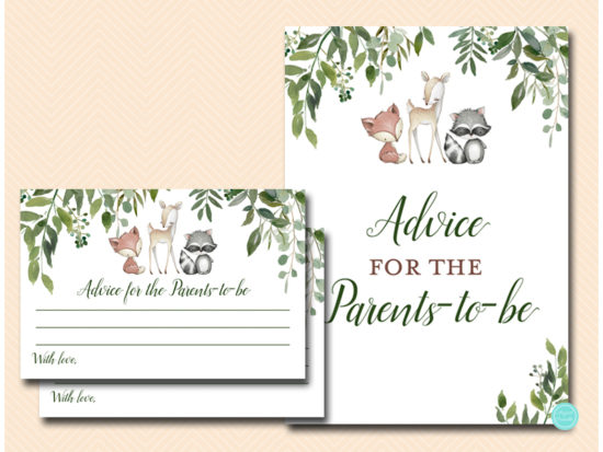 tlc653-advice-for-parents-sign-greenery-woodland-baby-shower-game