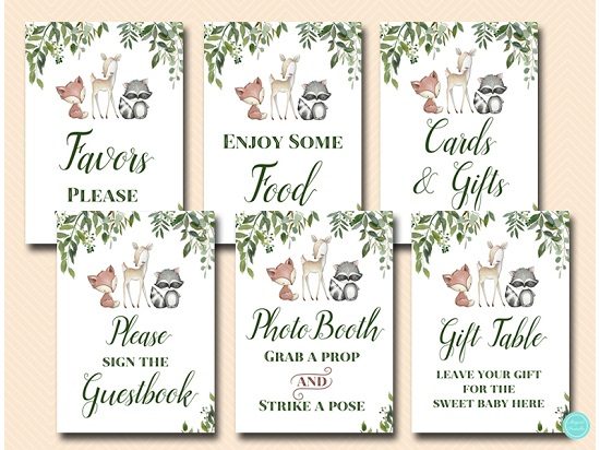 greenery-woodland-baby-shower-table-signs-decoration.jpg